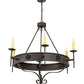 2nd Ave Lighting Lorenzo 48" Wide 6 LT Chandelier in Chestnut Finish