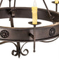 2nd Ave Lighting Lorenzo 48" Wide 6 LT Chandelier in Chestnut Finish