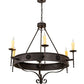 2nd Ave Lighting Lorenzo 48" Wide 6 LT Chandelier in Chestnut Finish