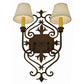 2nd Ave Lighting Louisa 14" Wide Wall Sconce in Rustic Iron Finish