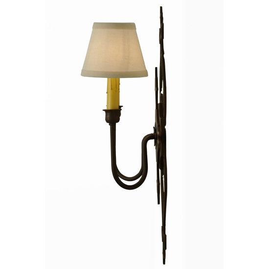 2nd Ave Lighting Louisa 14" Wide Wall Sconce in Rustic Iron Finish