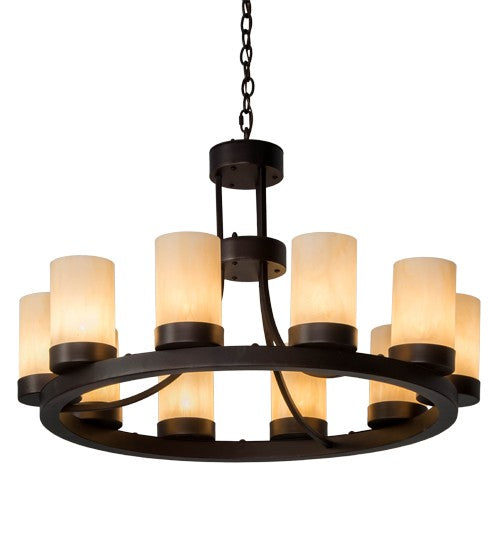 2nd Ave Lighting Loxley 36" Chandelier in Mahogany Bronze