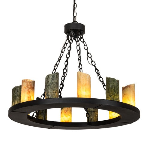 2nd Ave Lighting Loxley 36" Wide 12 Light Chandelier in Old Wrought Iron Finish