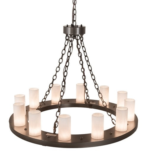 2nd Ave Lighting Loxley 36" Wide 12 Light Chandelier in Timeless Bronze