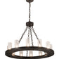 2nd Ave Lighting Loxley 36" Wide 12 Light Chandelier in Timeless Bronze Finish