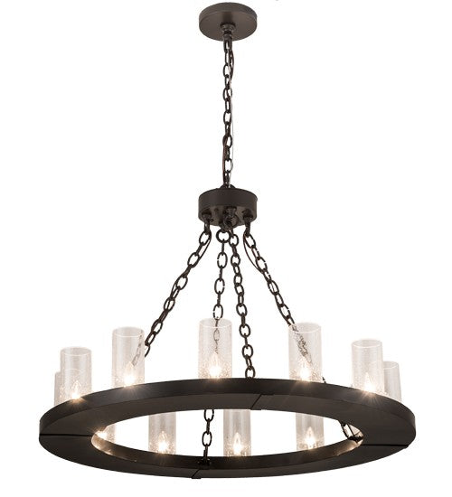 2nd Ave Lighting Loxley 36" Wide 12 Light Chandelier in Timeless Bronze Finish