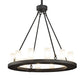 2nd Ave Lighting Loxley 36" Wide 12 Light Chandelier in Wrought Iron Finish