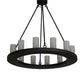 2nd Ave Lighting Loxley 36" Wide 12 Light Chandelier in Wrought Iron Finish