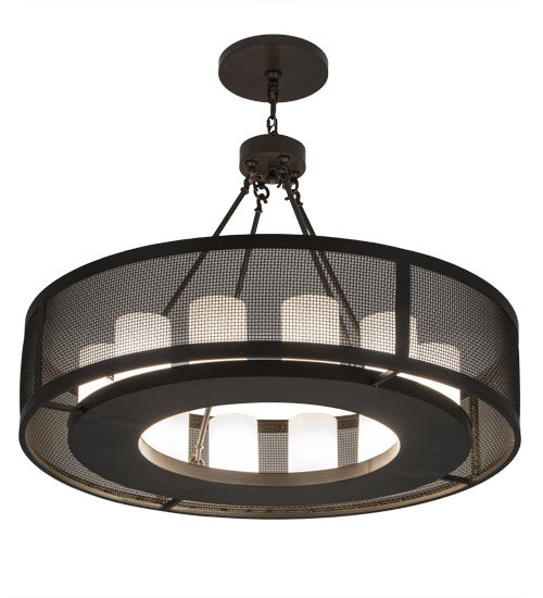 2nd Ave Lighting Loxley 42" Wide 12 Light Golpe Chandelier in Timeless Bronze