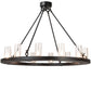 2nd Ave Lighting Loxley 42" Wide 12 Light Semi-Flushmount in Solar Black Finish