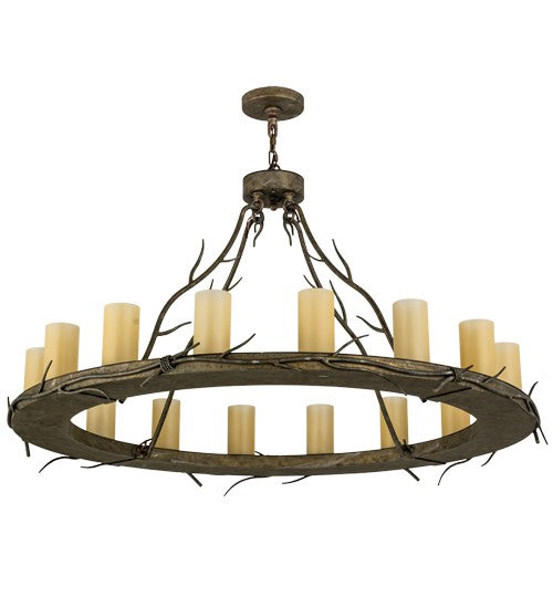 2nd Ave Lighting Loxley 48" Wide 16 LT Branches Chandelier in Vintage Moss Patina Finish