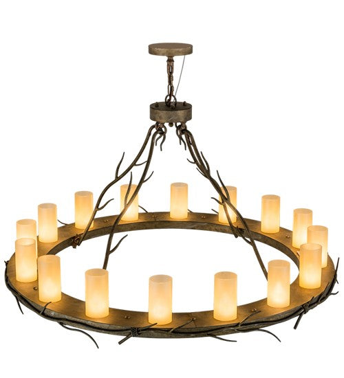 2nd Ave Lighting Loxley 48" Wide 16 LT Branches Chandelier in Vintage Moss Patina Finish