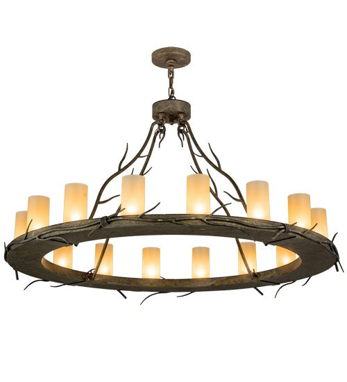 2nd Ave Lighting Loxley 48" Wide 16 LT Branches Chandelier in Vintage Moss Patina Finish