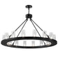 2nd Ave Lighting Loxley 48" Wide 16 LT Chandelier in Textured Black