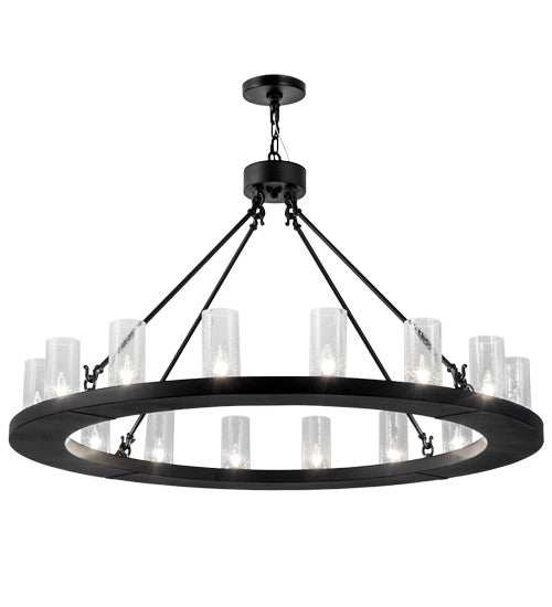 2nd Ave Lighting Loxley 48" Wide 16 LT Chandelier in Textured Black