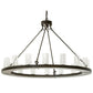 2nd Ave Lighting Loxley 48" Wide 16 Light Chandelier in Timeless Bronze Finish