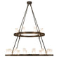2nd Ave Lighting Loxley 54" Wide Two Tier 24 Light Chandelier in Oil Rubbed Bronze Finish