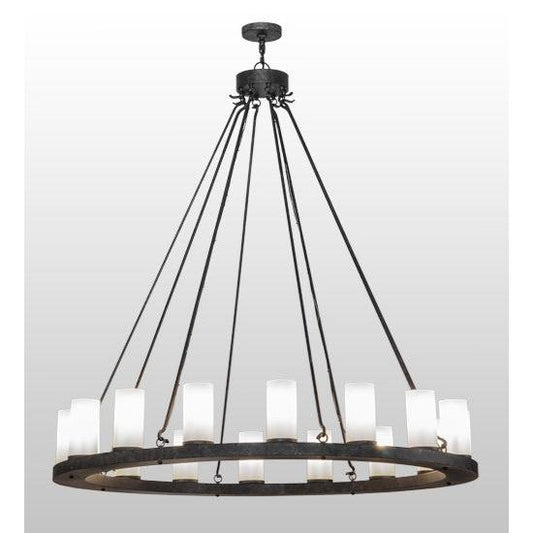2nd Ave Lighting Loxley 60" Wide 16 Light Chandelier in Smoke Finish