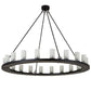 2nd Ave Lighting Loxley 60" Wide 20 LT Chandelier in Blackwash Finish