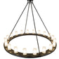 2nd Ave Lighting Loxley 60" Wide 20 LT Chandelier in Blackwash Finish