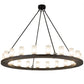 2nd Ave Lighting Loxley 60" Wide 20 LT Chandelier in Blackwash Finish