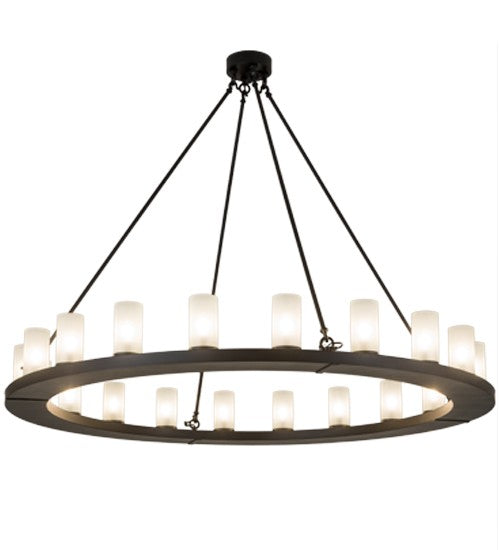 2nd Ave Lighting Loxley 60" Wide 20 LT Chandelier in Blackwash Finish