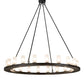 2nd Ave Lighting Loxley 60" Wide 20 Light Chandelier in Blackwash Finish