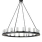 2nd Ave Lighting Loxley 60" Wide 20 Light Chandelier in Blackwash Finish