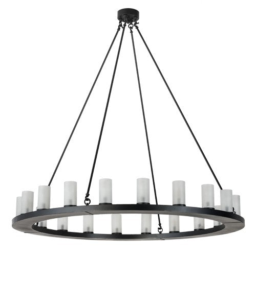 2nd Ave Lighting Loxley 60" Wide 20 Light Chandelier in Blackwash Finish