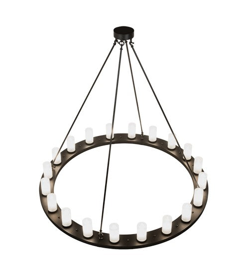 2nd Ave Lighting Loxley 60" Wide 20 Light Chandelier in Blackwash Finish