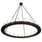 2nd Ave Lighting Loxley 60" Wide 20 Light Chandelier in Blackwash Finish