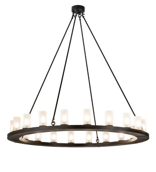 2nd Ave Lighting Loxley 60" Wide 20 Light Chandelier in Blackwash Finish