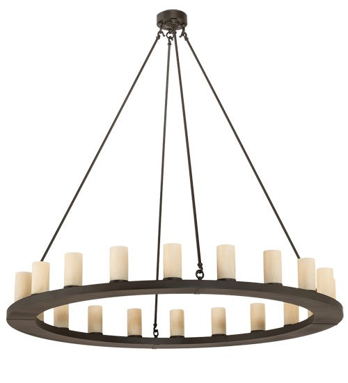 2nd Ave Lighting Loxley 60" Wide 20 Light Chandelier in Oil Rubbed Bronze Finish