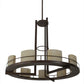 2nd Ave Lighting Loxley 68" Tac Air 9 LT Chandelier in Mahogany Bronze Finish