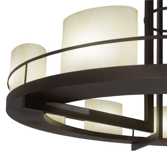 2nd Ave Lighting Loxley 68" Tac Air 9 LT Chandelier in Mahogany Bronze Finish