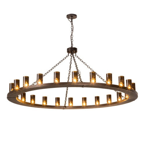 2nd Ave Lighting Loxley 72" Wide 24 LT Chandelier in Mahogany Bronze Finish
