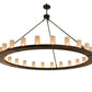 2nd Ave Lighting Loxley 72" Wide 24 LT Chandelier in Oil Rubbed Bronze Finish