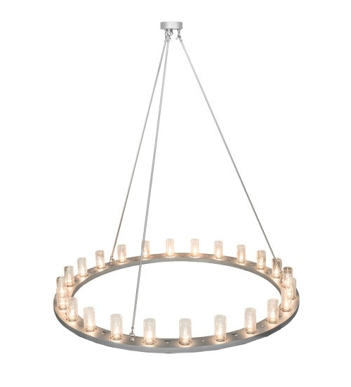 2nd Ave Lighting Loxley 72" Wide 24 LT Chandelier in Weatherable Silver Finish