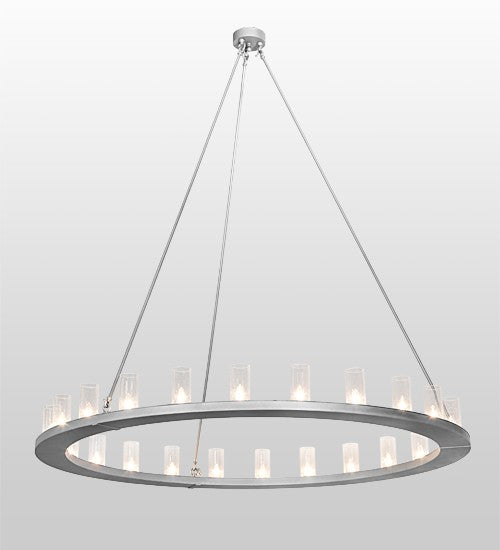 2nd Ave Lighting Loxley 72" Wide 24 LT Chandelier in Weatherable Silver Finish