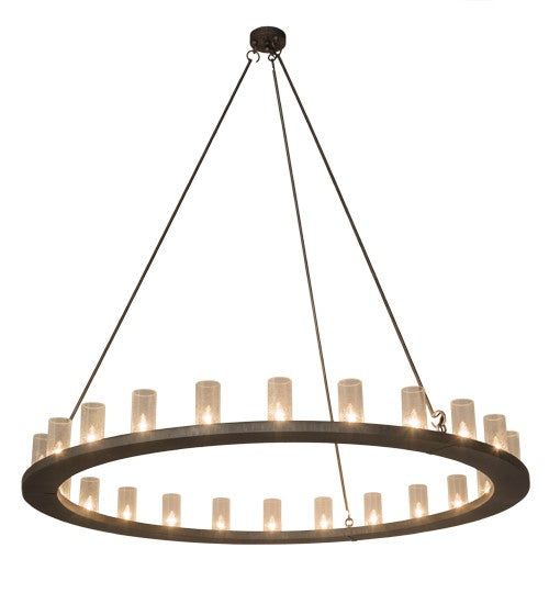 2nd Ave Lighting Loxley 72" Wide 24 Light Chandelier in Antique Iron Ore Finish