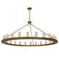 2nd Ave Lighting Loxley 72" Wide 24 Light Chandelier in Metallic Gold Finish