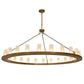 2nd Ave Lighting Loxley 72" Wide 24 Light Chandelier in Metallic Gold Finish