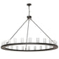 2nd Ave Lighting Loxley 72" Wide 24 Light Chandelier in Textured Black Finish