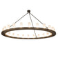 2nd Ave Lighting Loxley 72" Wide 24 Light Chandelier in Wrought Iron Finish