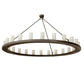 2nd Ave Lighting Loxley 72" Wide 24 Light Chandelier in Wrought Iron Finish