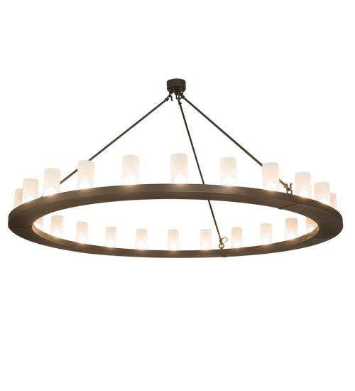 2nd Ave Lighting Loxley 72" Wide 24 Light Chandelier in Wrought Iron Finish