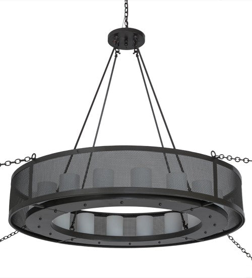 2nd Ave Lighting Loxley Golpe 56" Wide 16 LT Chandelier in Timeless Bronze