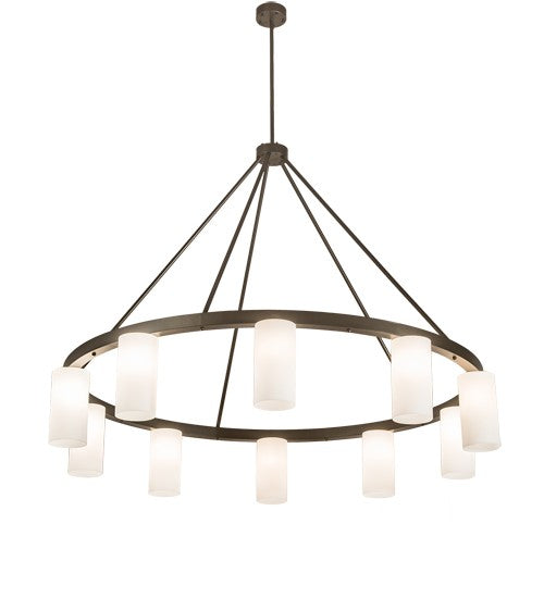 2nd Ave Lighting Loxley Needham 72" Wide 10 Light Chandelier in Bronze Finish