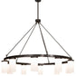 2nd Ave Lighting Loxley Needham 76" Wide 10 Light Chandelier in Bronze Finish
