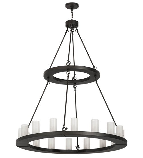 2nd Ave Lighting Loxley48" Wide 16 Light Chandelier in Oil Rubbed Bronze Finish